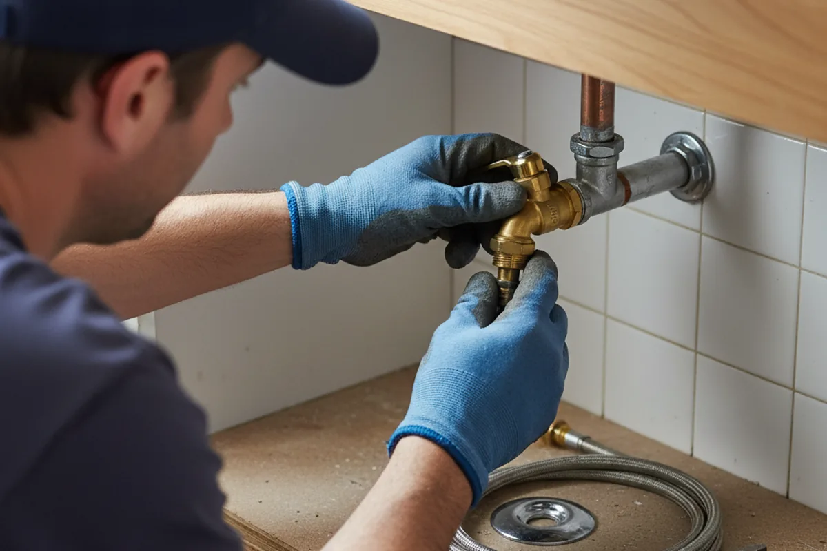 Shutoff valve and fitting work during Faucet and Fixture Repair in Ector